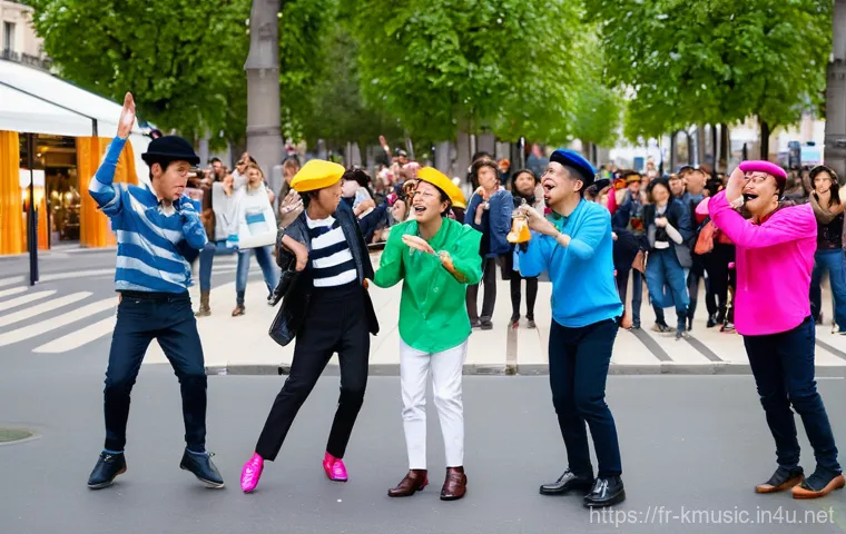 노라조 사이다 독특한 콘셉트 - **Prompt:** A surreal and imaginative scene depicting the Norazo members, Jo Bin and Won Heum, amids...